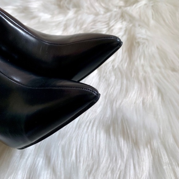 Jeffrey Campbell Black Slouch Pointed Toe Boots - Picture 5 of 8